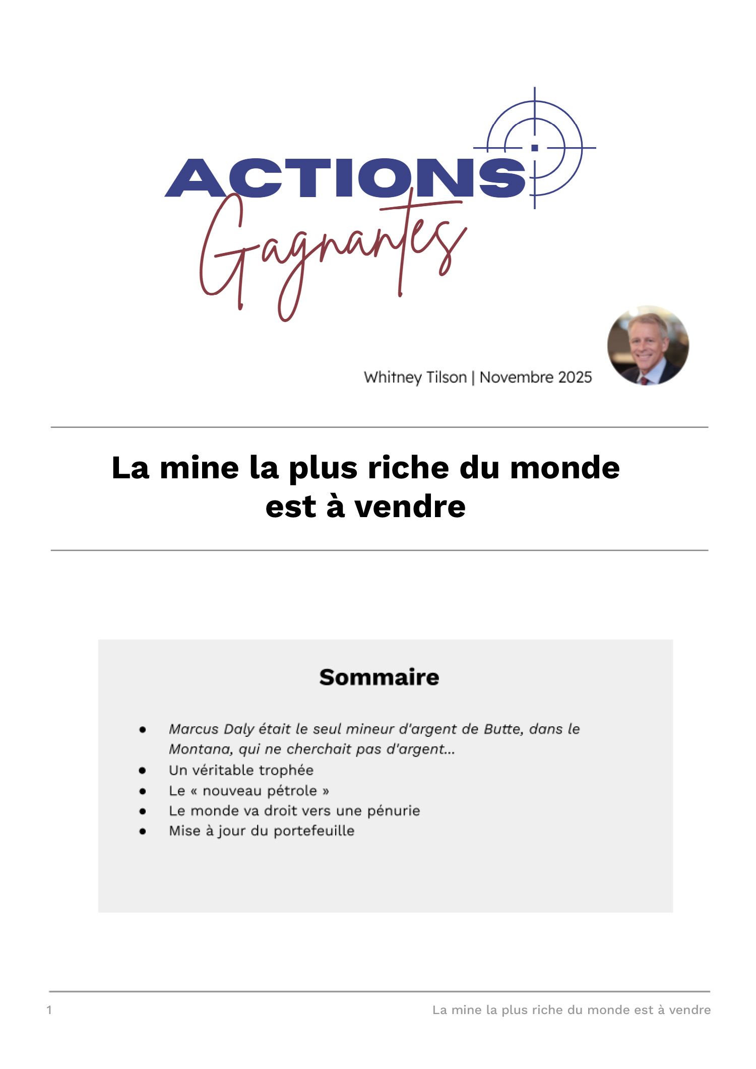 La mine la plus riche du monde est à vendre