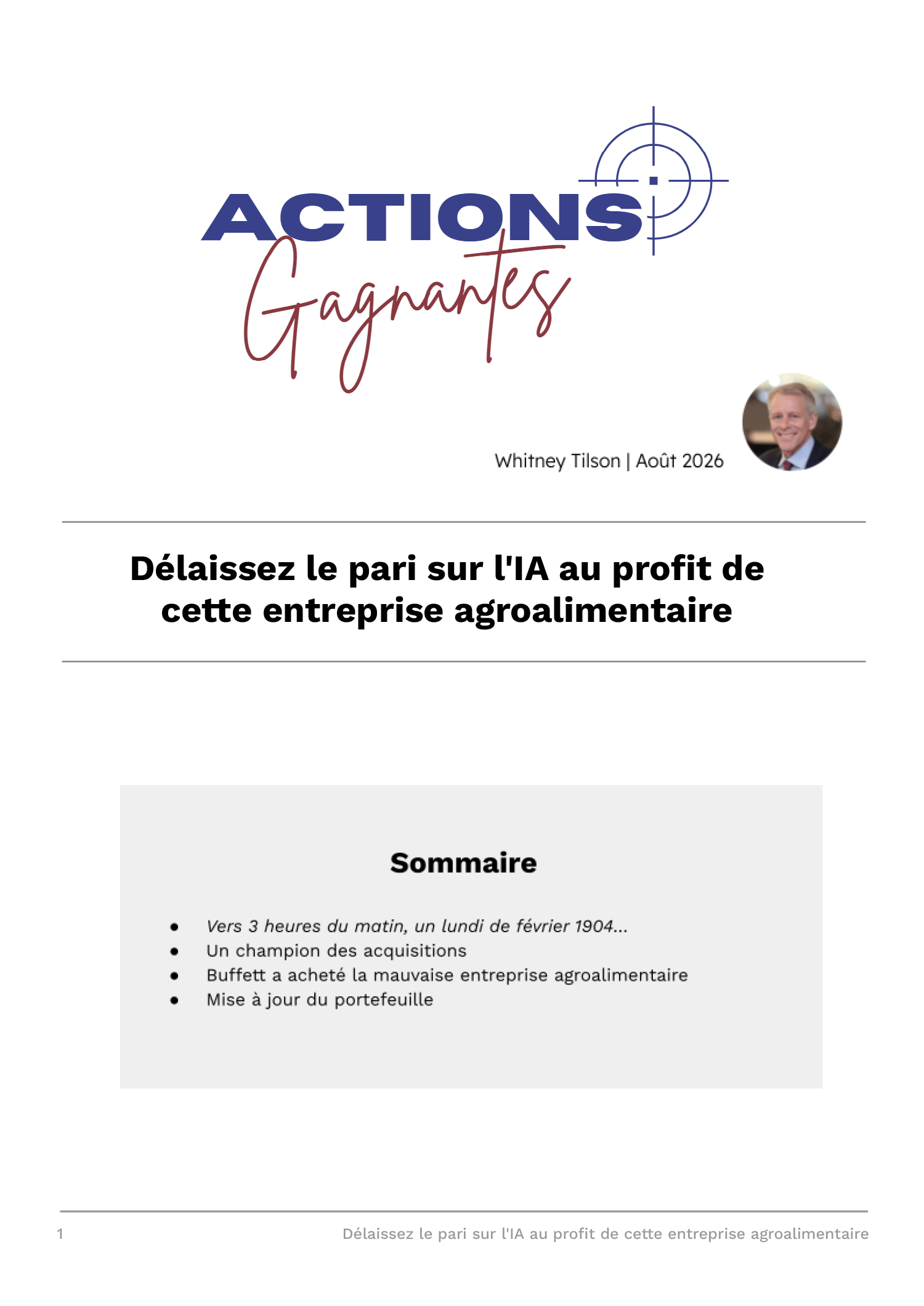 Délaissez le pari sur l&rsquo;IA au profit de cette entreprise agroalimentaire